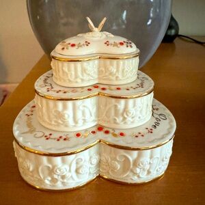 Stackable Heart Box Votive by Lenox